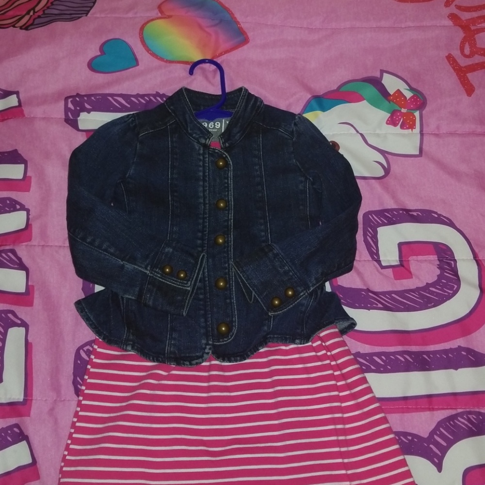 Baby Gap Girl Denim Jacket 3T 3 Years